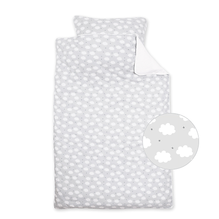 Housse de lit gris